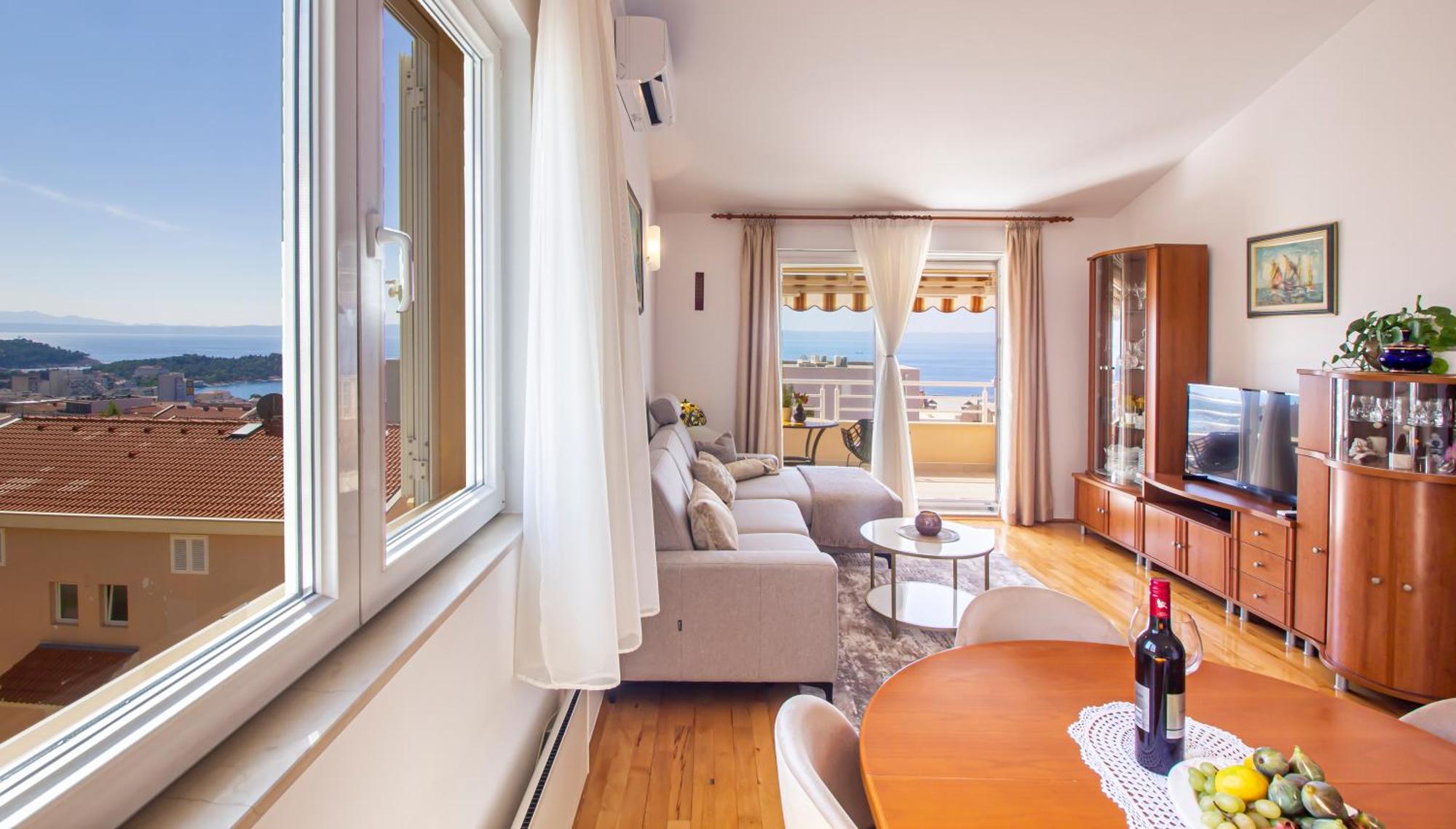 Apartment Anita With Amazing Sea View Макарска Экстерьер фото